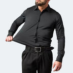 Camisa Slim Formal Anti-ruga Veron&Co, em uso