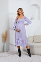 Vestido com Folhos e Cintura Alta - Veron&Co