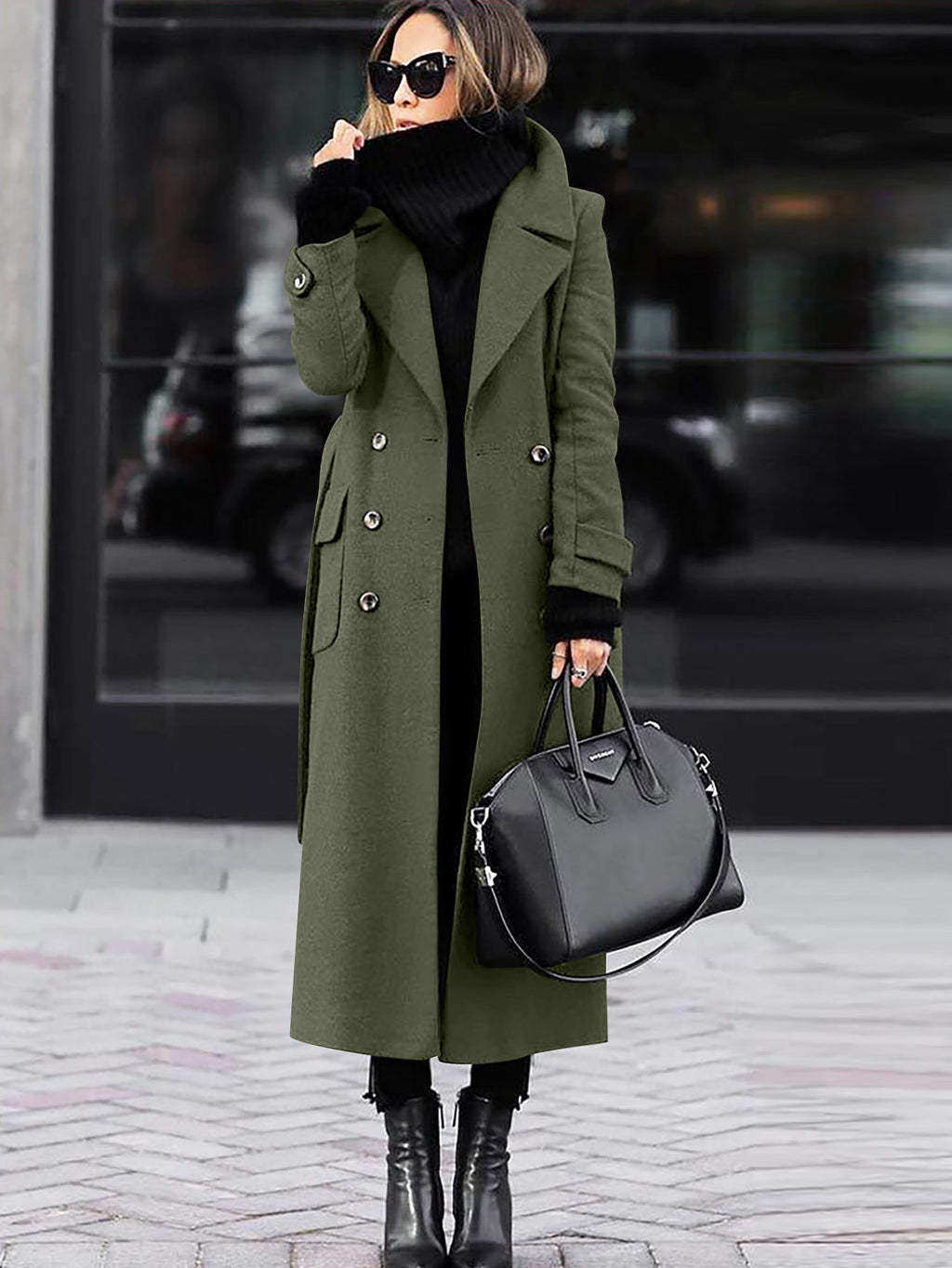 Casaco em Lã Casual Outono/Inverno