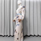 Vestido com Estampado e Decote em V - Veron&Co