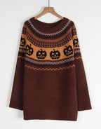 Polka-Dot Knit Sweater