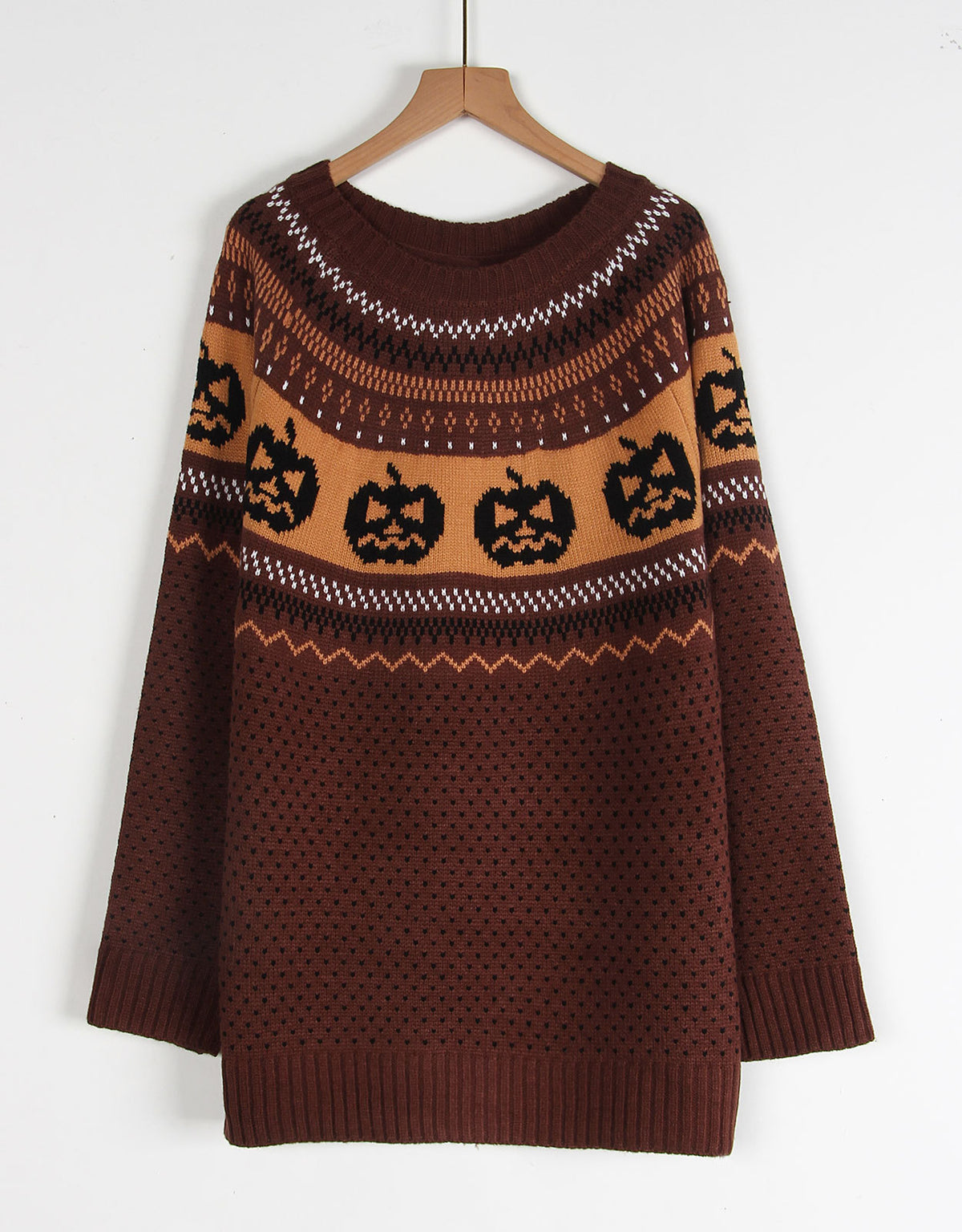 Polka-Dot Knit Sweater