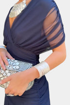 Vestido em Tule com Estampado - Veron&Co