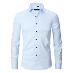 Camisa Slim Formal Anti-ruga Veron&Co, detalhe do punho