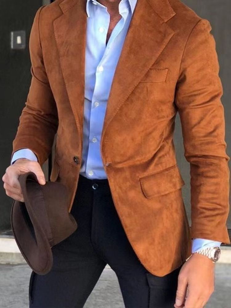 Blazer Casual Xadrez Estampado