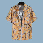 Conjunto Havaiano Floral Camisa e Calção Veron&Co, vista de perto