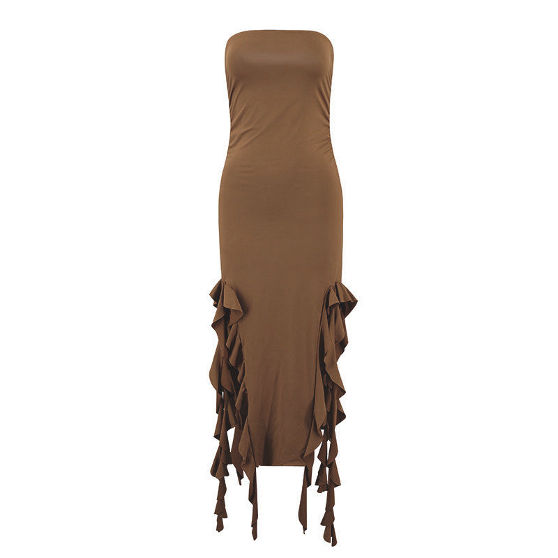 Vestido em Renda com Um Só Ombro - Veron&Co