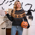 Polka-Dot Knit Sweater
