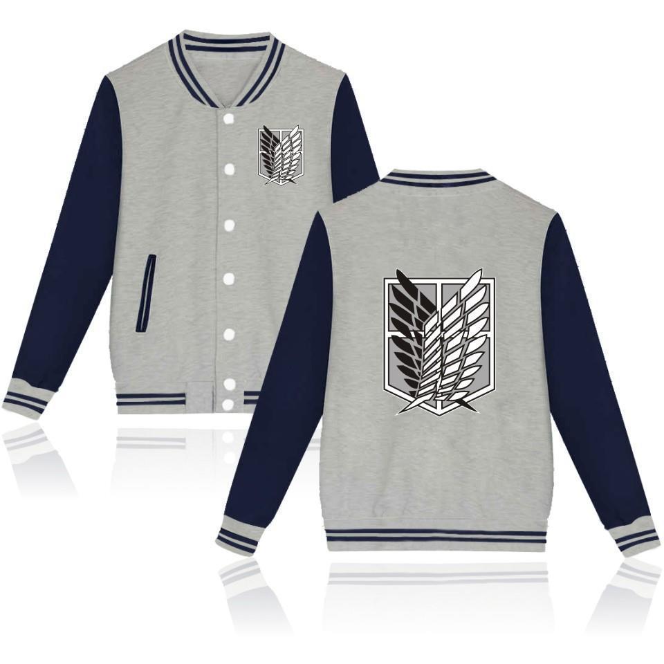 Embroidered Varsity Jacket — Men