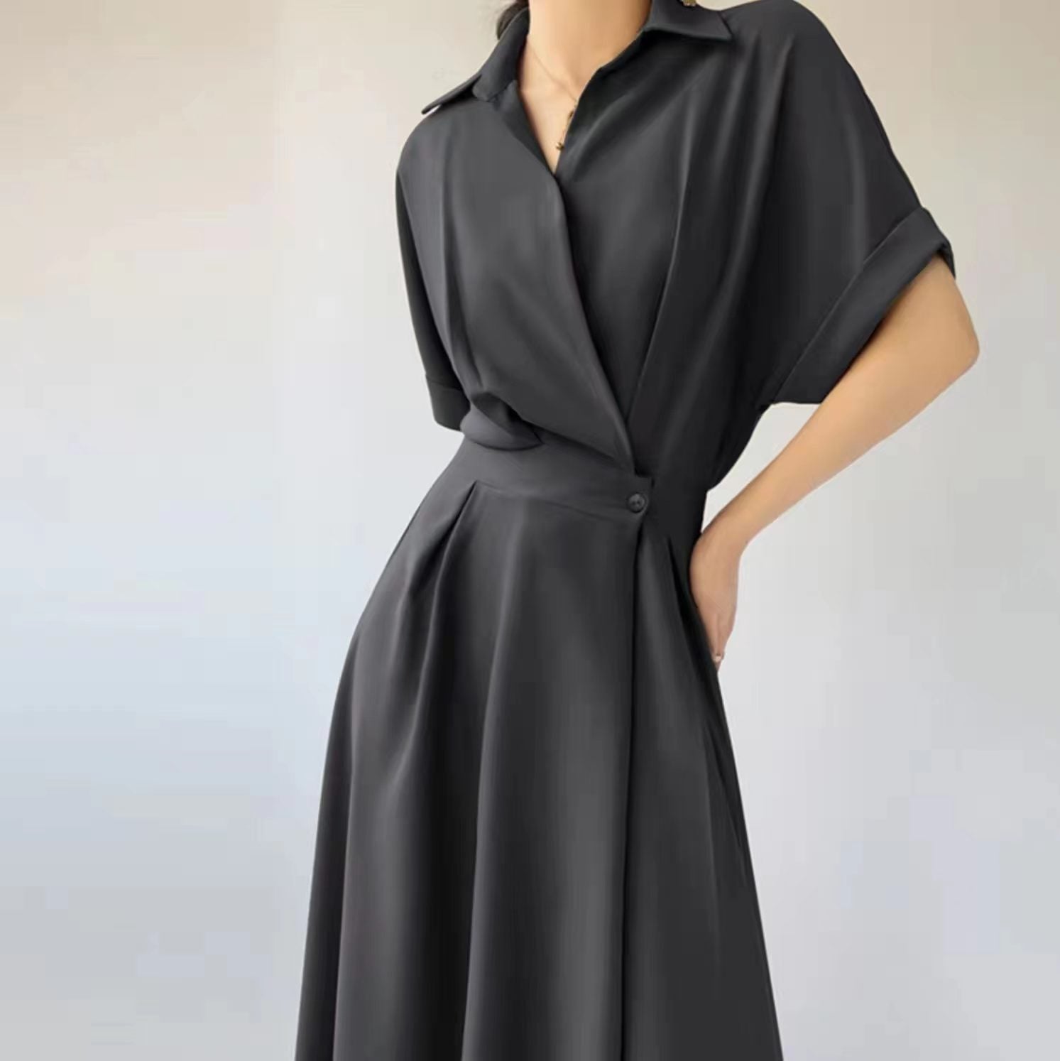 Vestido com Manga Curta - Veron&Co