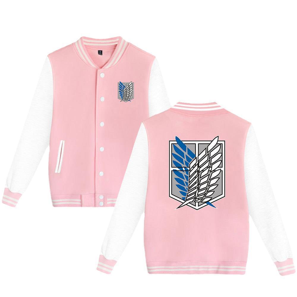 Embroidered Varsity Jacket — Men