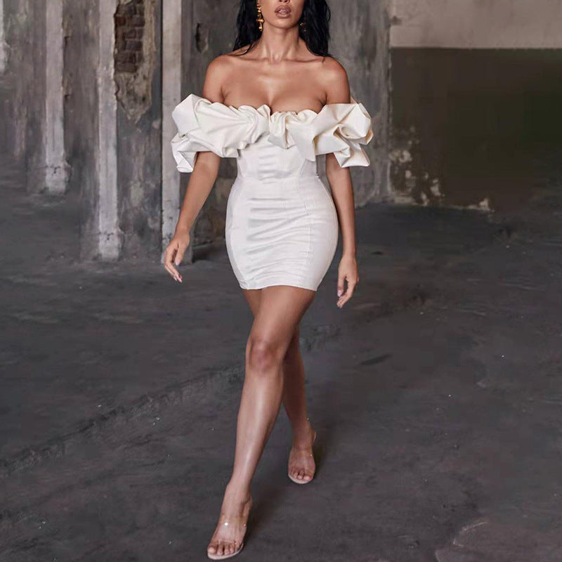 Vestido com Folhos e Pregas - Veron&Co