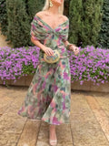 Vestido em Tule com Estampado - Veron&Co