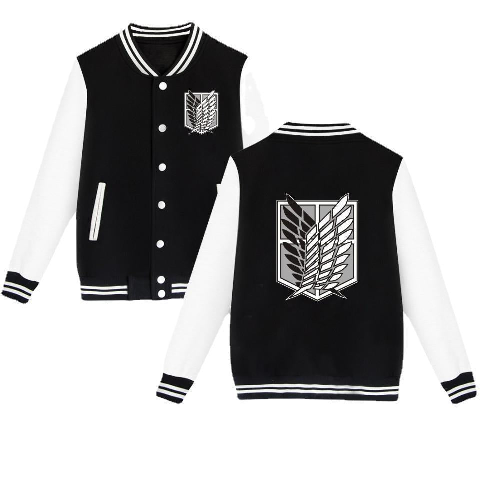 Embroidered Varsity Jacket — Men
