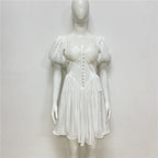 Vestido com Pregas e Corte Justo - Veron&Co
