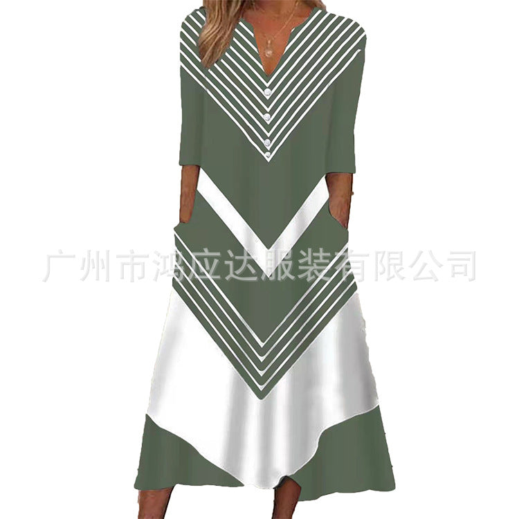 Vestido com Manga Curta - Veron&Co