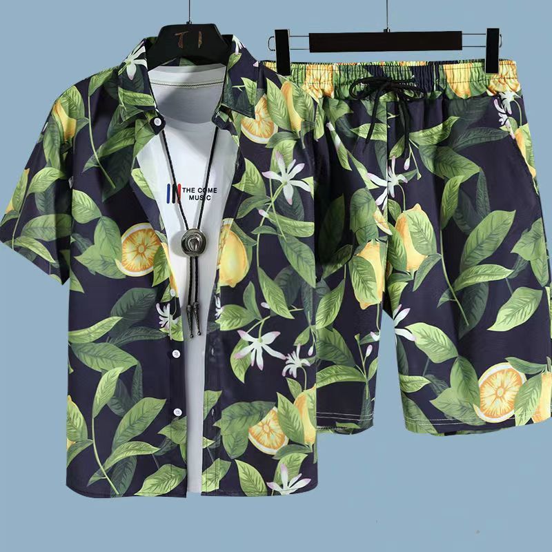 Floral Hawaiian Set (Shirt + Shorts)