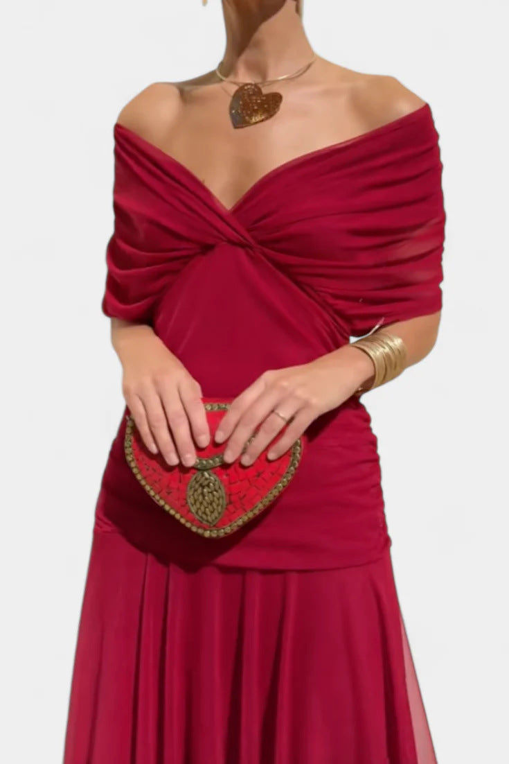 Vestido em Tule com Estampado - Veron&Co