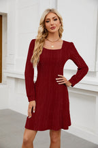 Vestido com Decote Quadrado - Veron&Co