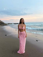Vestido Longo em Crochet - Veron&Co