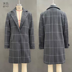 Casaco em Lã Xadrez Retro