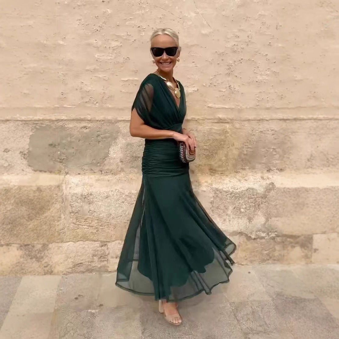 Vestido em Tule com Estampado - Veron&Co