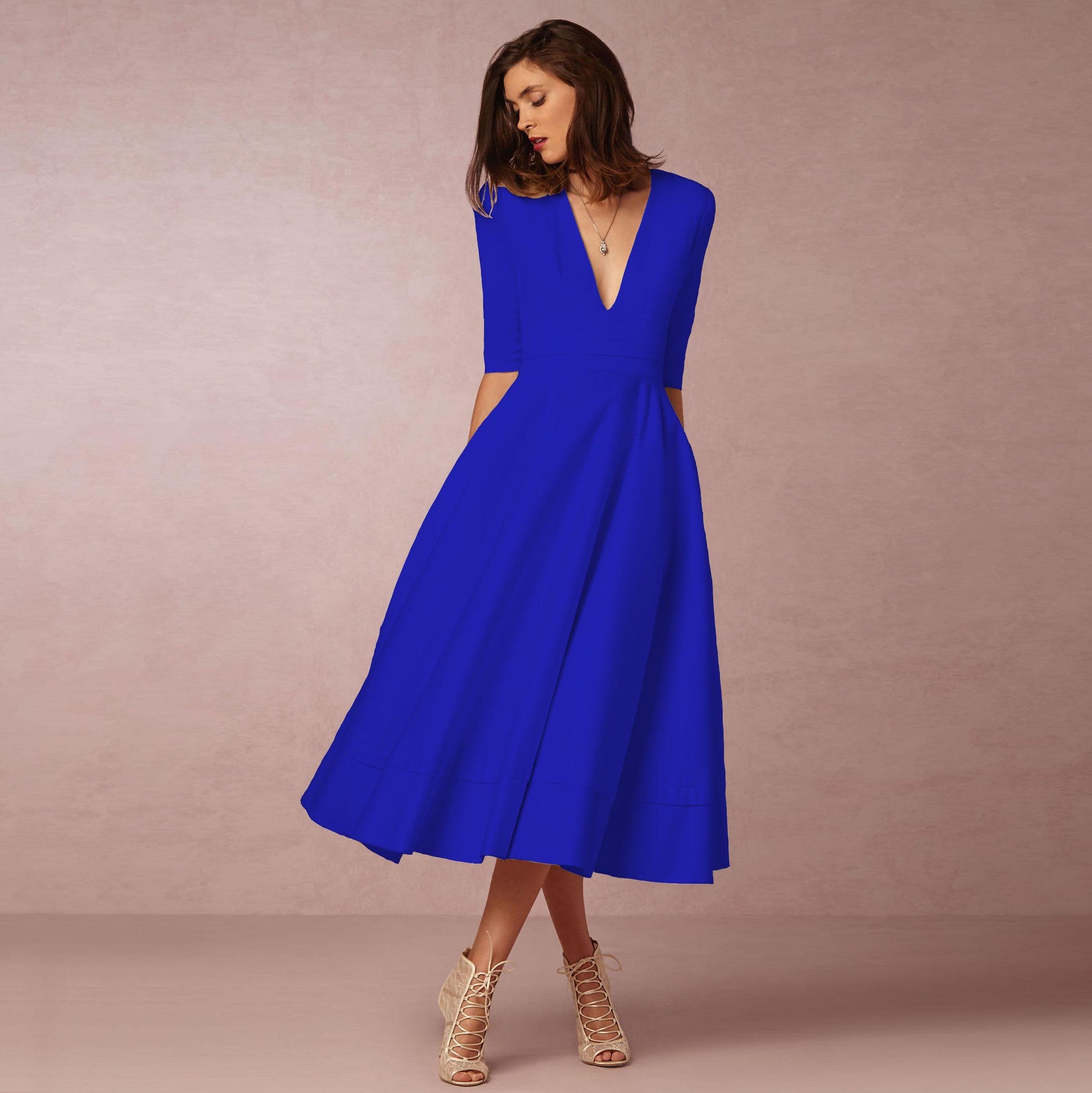 Vestido com Corte Evasê - Veron&Co