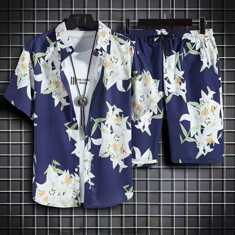 Floral Hawaiian Set (Shirt + Shorts)