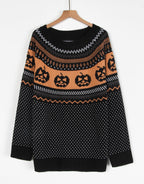 Polka-Dot Knit Sweater