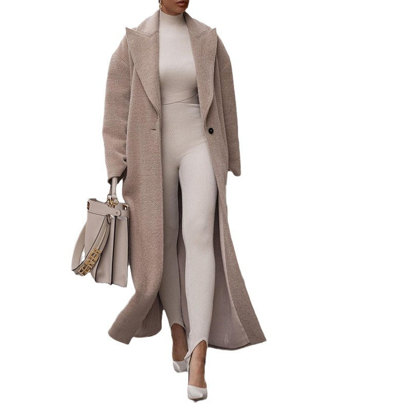 Teddy Coat with Lapels