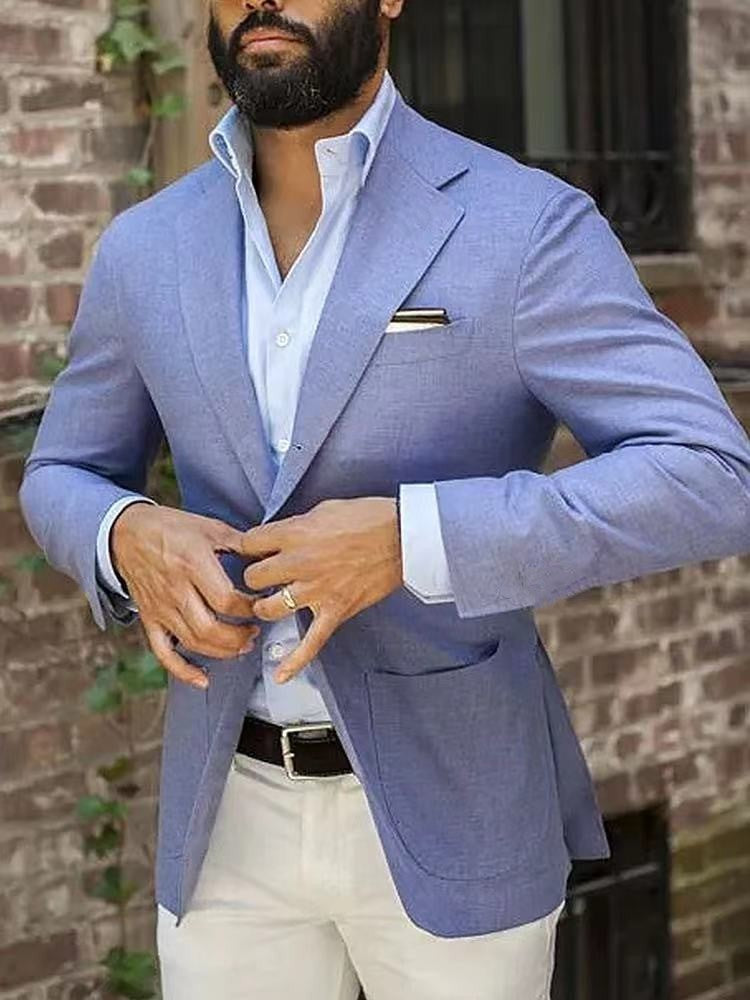 Blazer Casual Xadrez Estampado