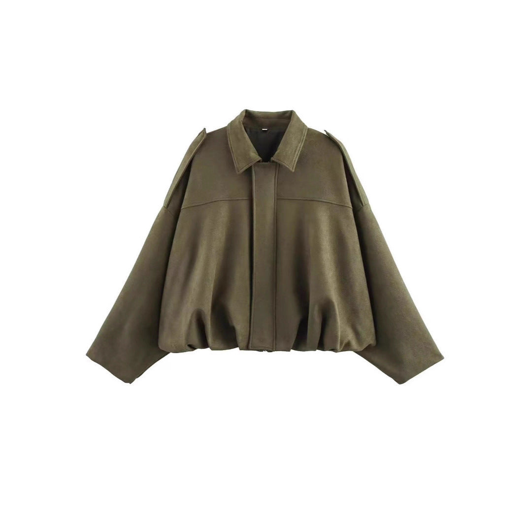 Blusão Bomber em Camurça