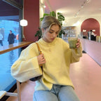 Light Yellow Round-Neck Sweater
