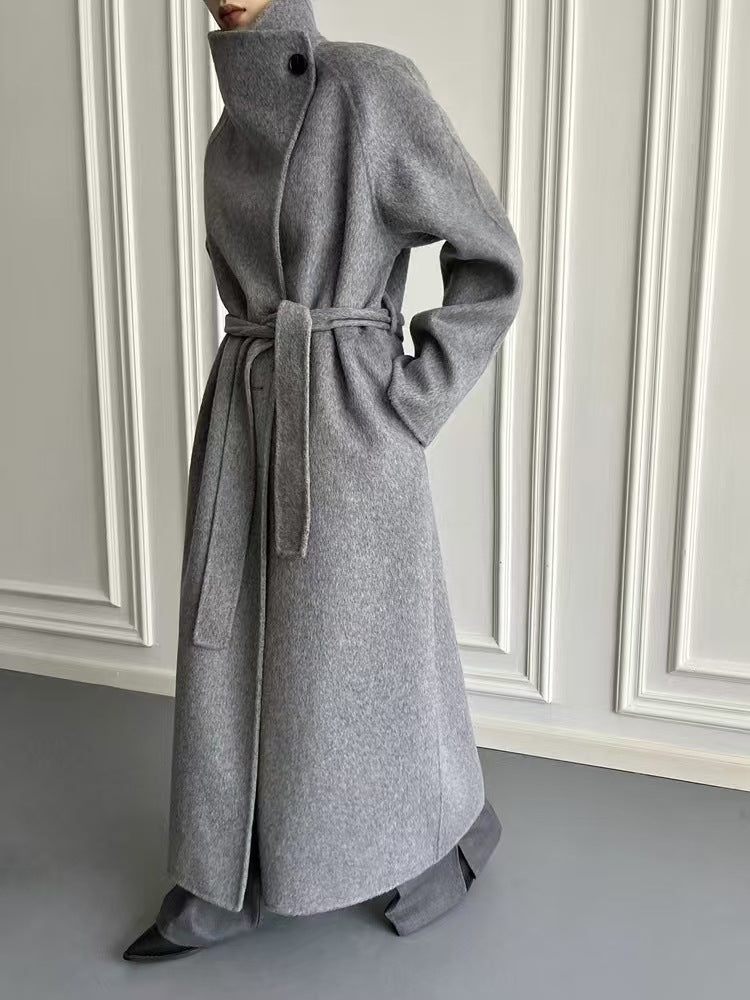 Long Turtleneck Overcoat