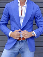 Blazer Casual Xadrez Estampado