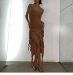 Vestido em Renda com Um Só Ombro - Veron&Co