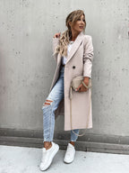 Long Coat with Classic Collar
