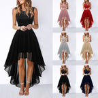 Vestido em Chiffon com Recortes Vazados - Veron&Co