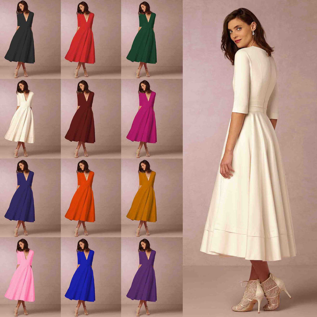 Vestido com Corte Evasê - Veron&Co