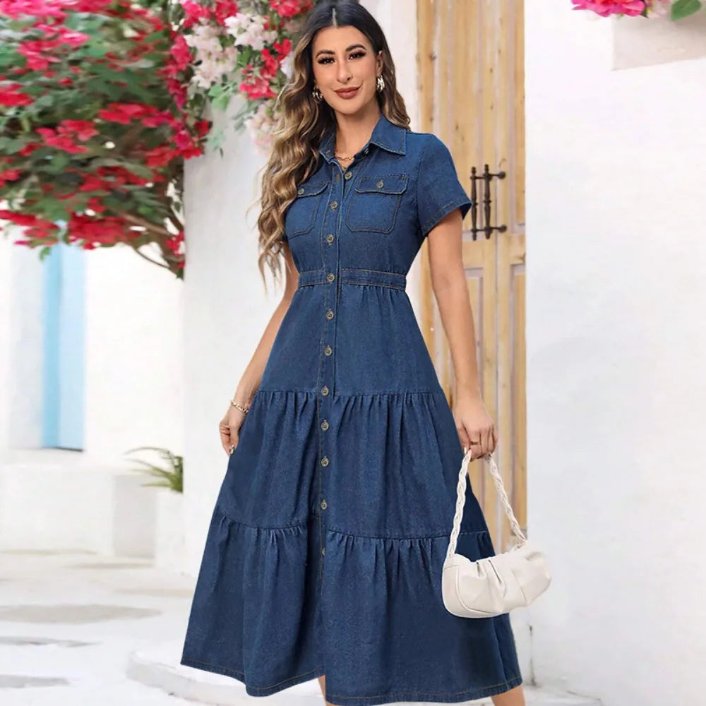 Vestido em Ganga - Veron&Co
