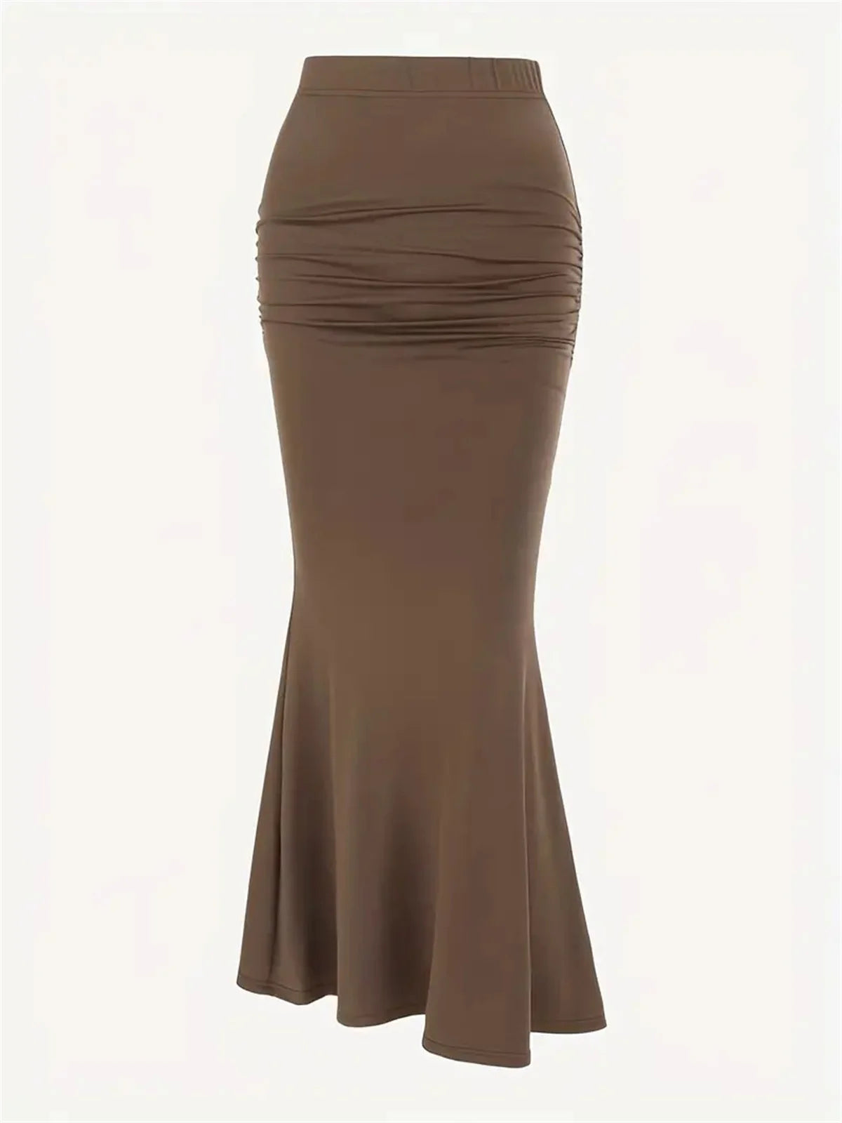Saia Midi com Pregas e Corte Justo - Veron&Co
