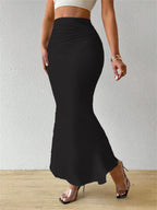 Saia Midi com Pregas e Corte Justo - Veron&Co