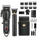 Kit Grooming Completo — Máquina de Cortar Cabelo + Kit de Barba