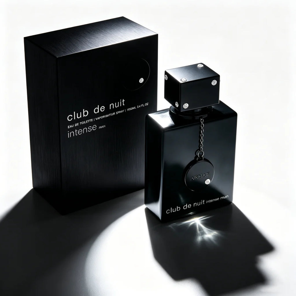 Frasco de perfume Armaf Club de Nuit Man 105ml, vista lateral
