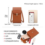 Mini Bolsa Crossbody em Pele Texturizada - interior