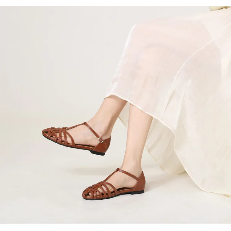 Sandália Romana com Fivela no Tornozelo - Veron&Co